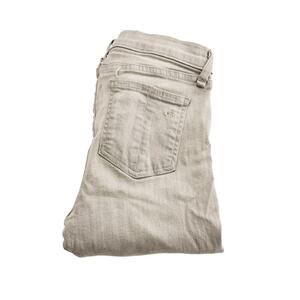 Rag & Bone Skinny Ripped Knees Denim Jeans Gray Wash Size 26